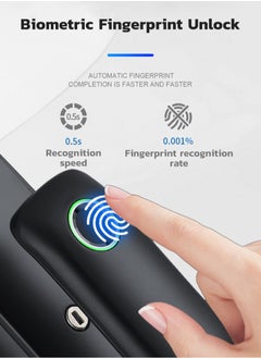 TUYA Smart Lock Work with Inner Door Lock Fingerprint Locks with Keypads Keyless Entry Deadbolt Front Door Lock Bluetooth App Control Touchscreen Keypad for Office With 180mm Lock Body  - Image 3