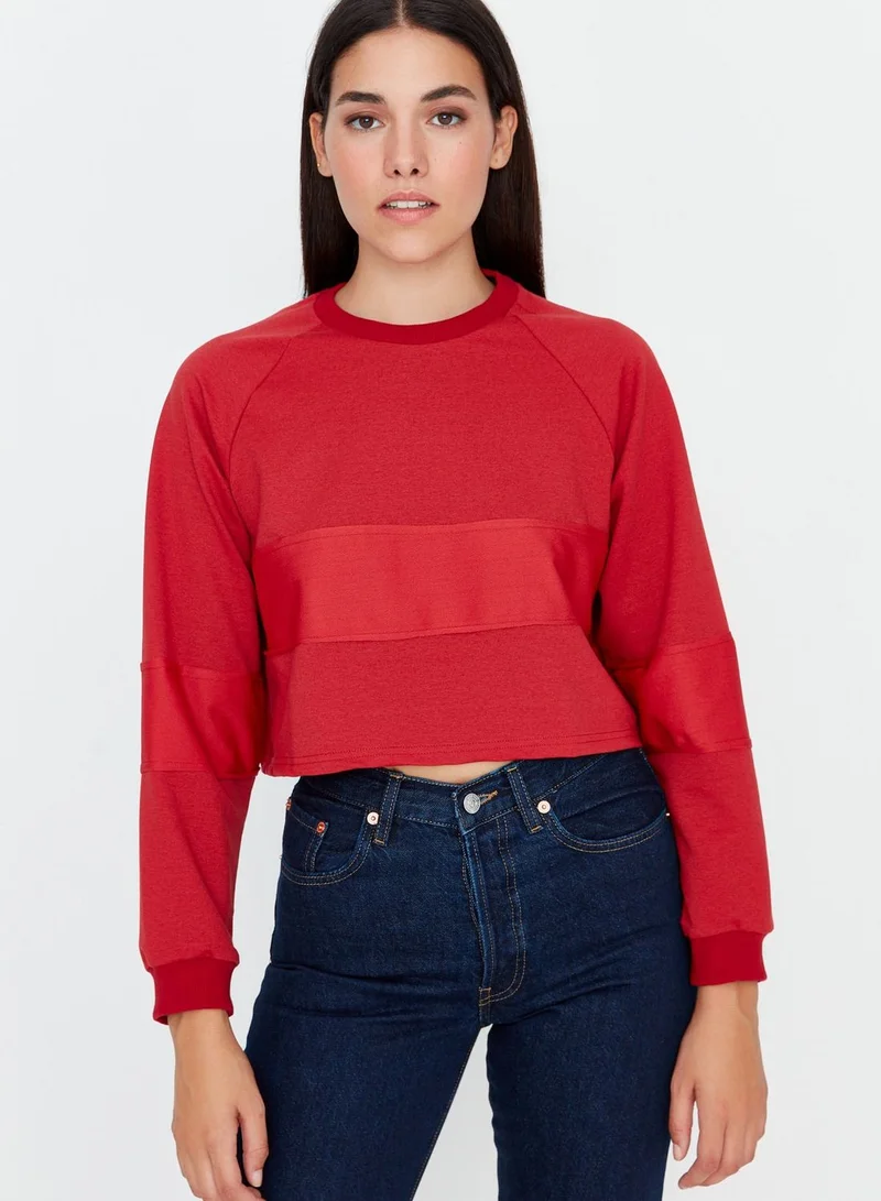 trendyol Crew Neck Knitted Sweatshirt