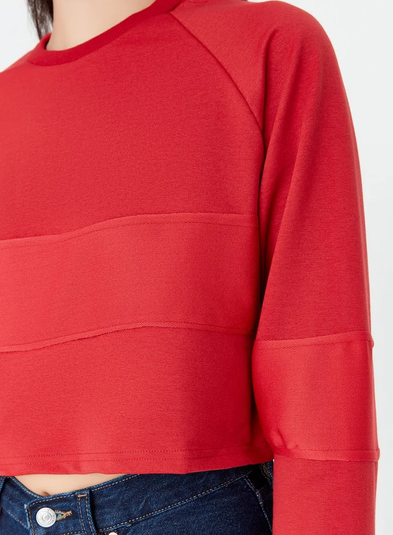 trendyol Crew Neck Knitted Sweatshirt
