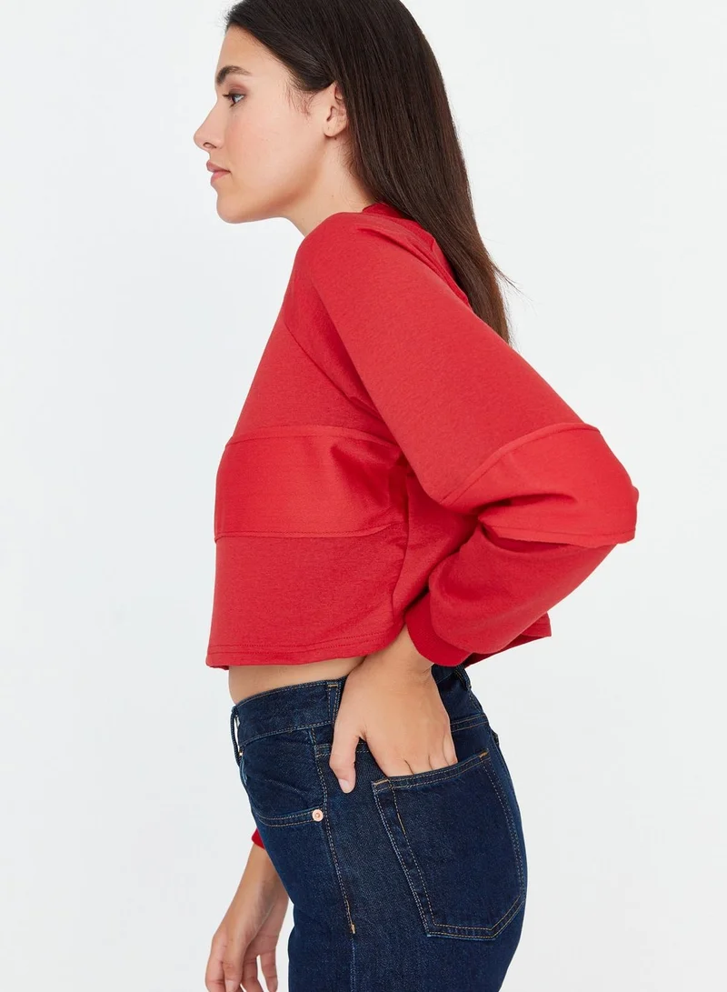 trendyol Crew Neck Knitted Sweatshirt
