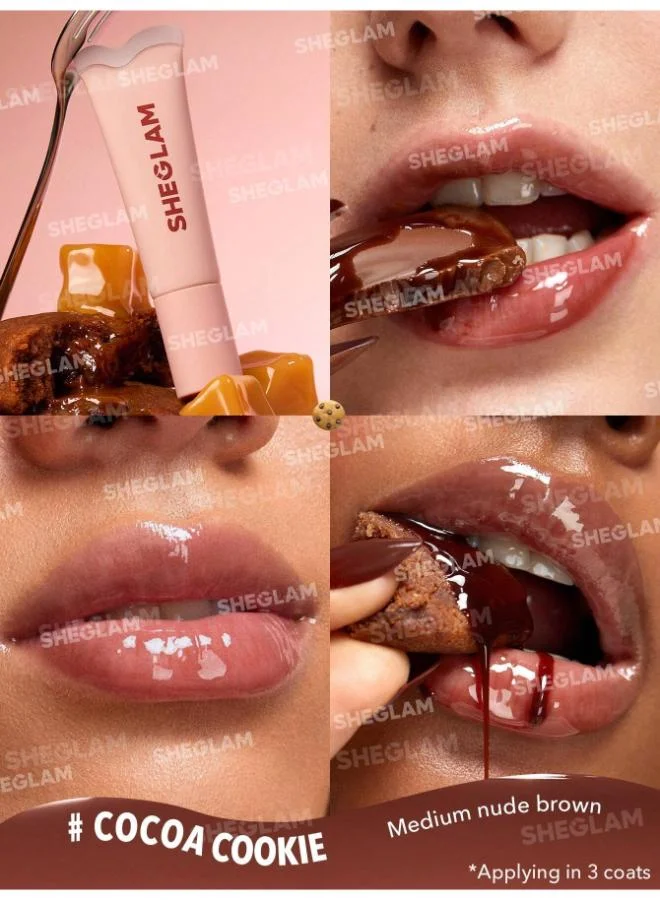 Sheglam Crystal Glaze Moisturizing Lip Gloss-Cocoa Cookie
