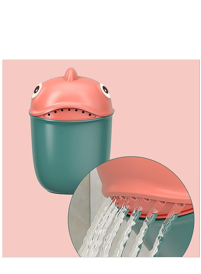 Excefore Baby Wash Cup, Shampoo Rinse Cup, Baby Bath Rinse Pail to Wash Hair and Wash Out Shampoo by Protecting Baby Eyes, Newborn Bath Shower Head for Shampooing and Bathing for Toddler Children - Image 5