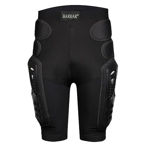 BARHAR Protective Armor Pants Hockey Knight Gear for Motorcycle Motocross Racing Ski Protect Pads Sports HIPS Legs (Small) - Image 1