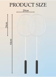 DUNISO Badminton Rackets Set 2 Player Badminton Rackets Lightweight Badminton Racquet with 3 Shuttlecocks and 1 Carrying Bag,Badminton Backyard Games for Outdoor,Garden,Beach,Family Fun Game  - Image 2