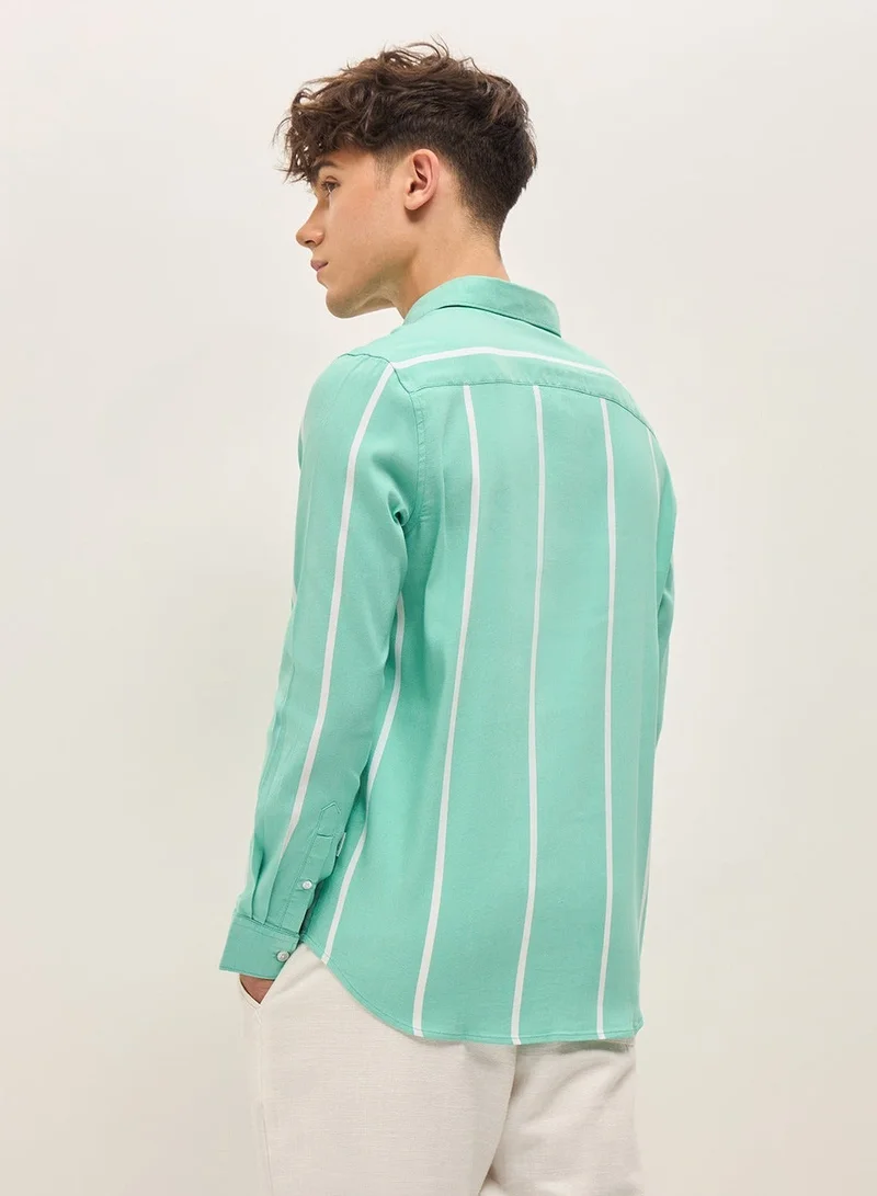 The Bear House  Cotton Shirt for Men | Regular, Long Sleeve, Casual & Formal Wear | Soft, Breathable Fabric for Office, Everyday, & All-Season Use in Classic & Trendy for Men | Best Price UAE