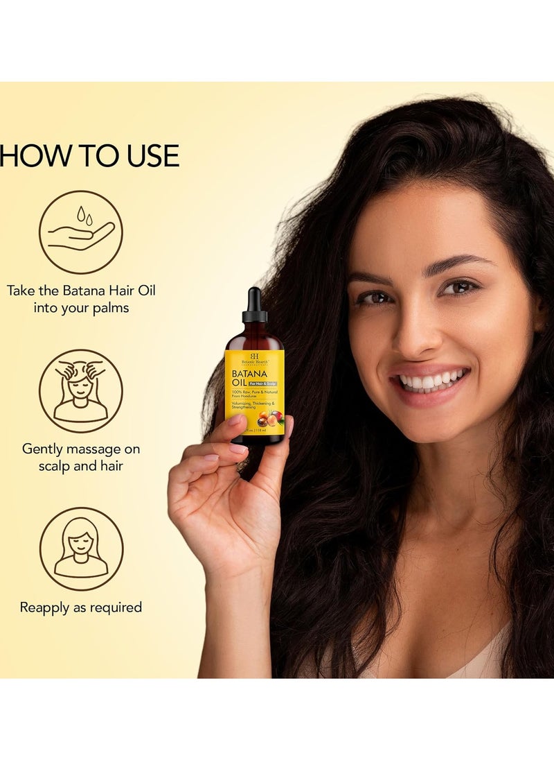Botanic Hearth - Botanic Hearth 118 ML Raw Batana Oil for Hair Growth| 100% Pure & Unrefined Oil from Honduras | For Thicker, Stronger Hair - Image 1