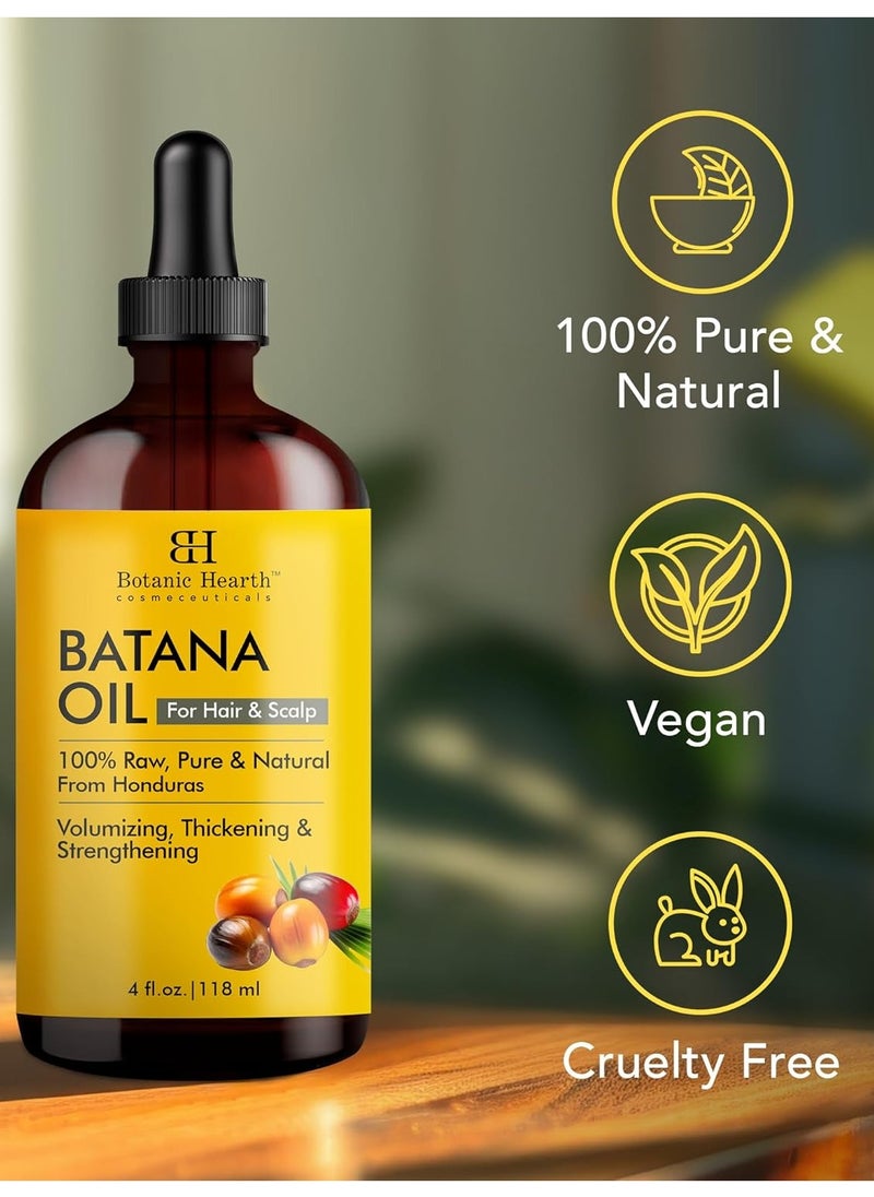 Botanic Hearth - Botanic Hearth 118 ML Raw Batana Oil for Hair Growth| 100% Pure & Unrefined Oil from Honduras | For Thicker, Stronger Hair - Image 1