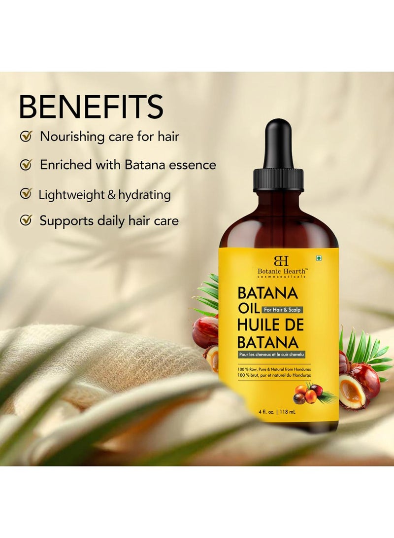 Botanic Hearth Batana Oil for Hair Growth & Hair Treatment Oils 4 Fl Oz | Dr Sebi Inspired, 100% Raw & Pure Batana Oil | Scalp & Hair Treatment for Thickness & Strength | All Hair Types - Image 5