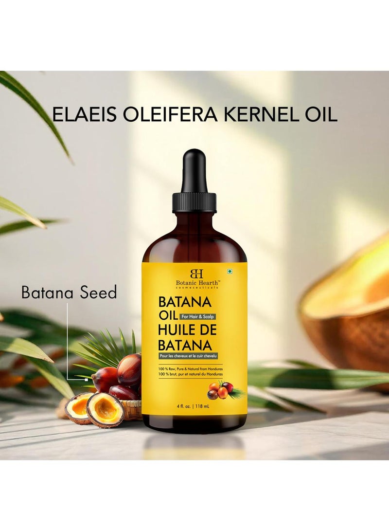 Botanic Hearth Batana Oil for Hair Growth & Hair Treatment Oils 4 Fl Oz | Dr Sebi Inspired, 100% Raw & Pure Batana Oil | Scalp & Hair Treatment for Thickness & Strength | All Hair Types - Image 4