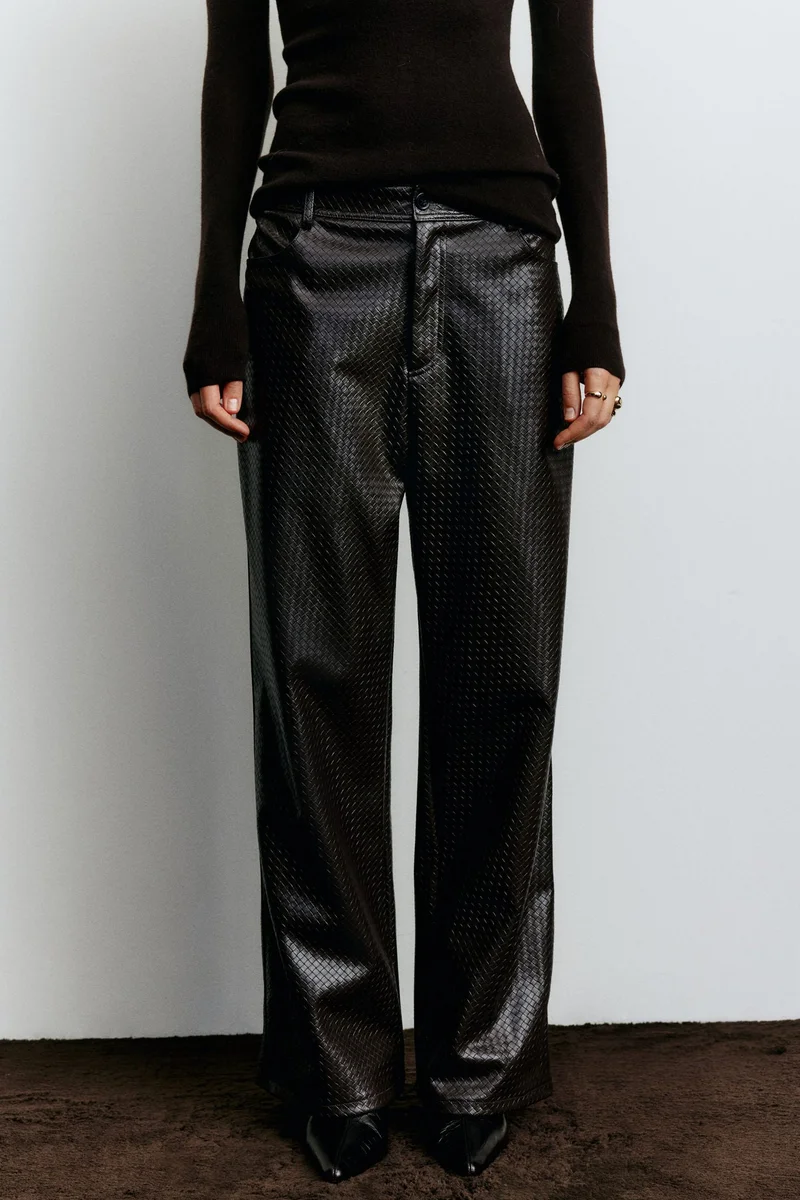 H&M Coated trousers