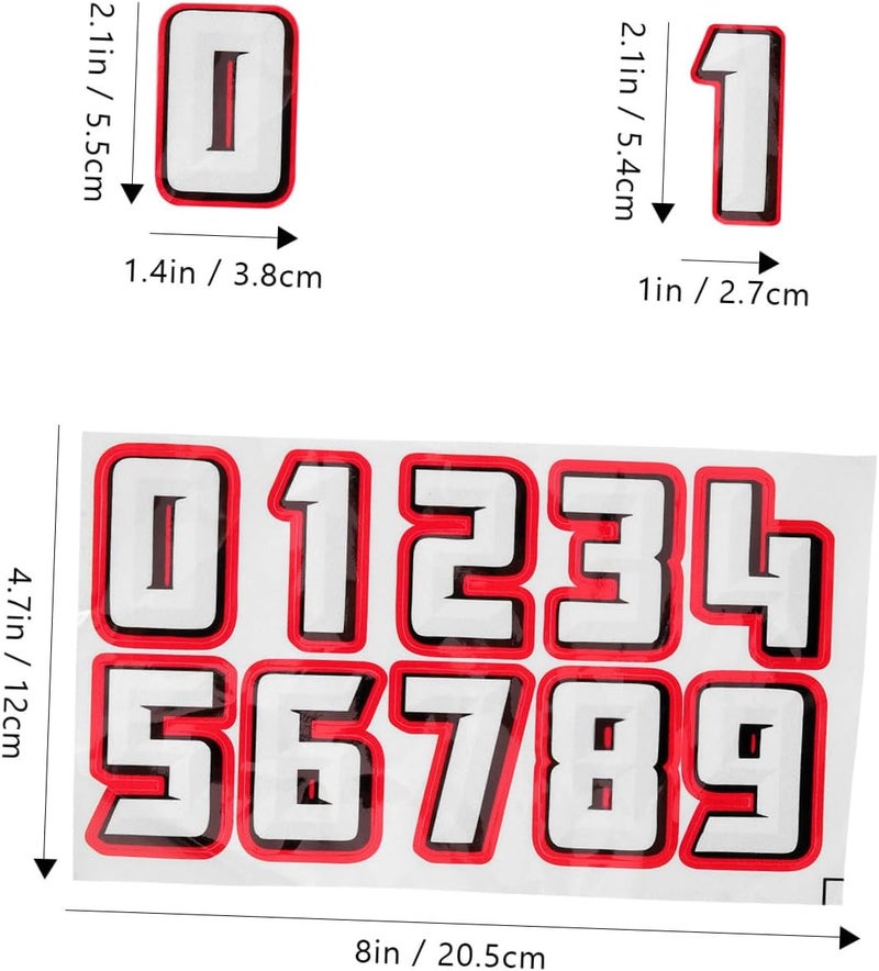 10pcs Self Adhesive Number Helmet Stickers for Sports Helmets Durable Decals for Hockey Baseball Soccer and More Versatile Use - Image 2