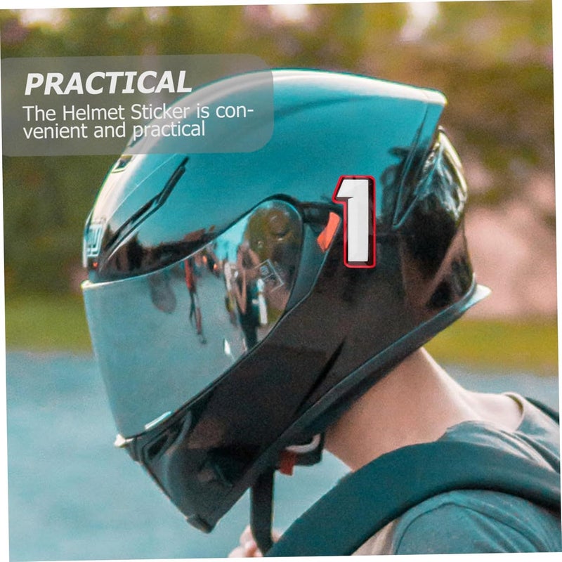 10pcs Self Adhesive Number Helmet Stickers for Sports Helmets Durable Decals for Hockey Baseball Soccer and More Versatile Use - Image 4