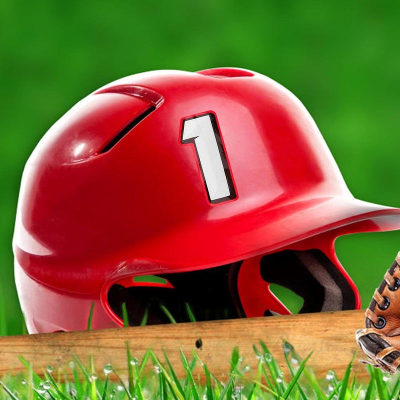 10pcs Self Adhesive Number Helmet Stickers for Sports Helmets Durable Decals for Hockey Baseball Soccer and More Versatile Use - Image 5