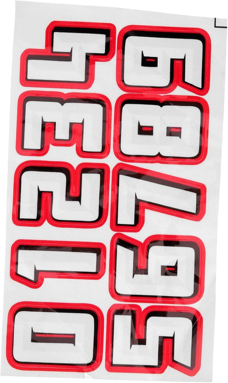 10pcs Self Adhesive Number Helmet Stickers for Sports Helmets Durable Decals for Hockey Baseball Soccer and More Versatile Use - Image 1