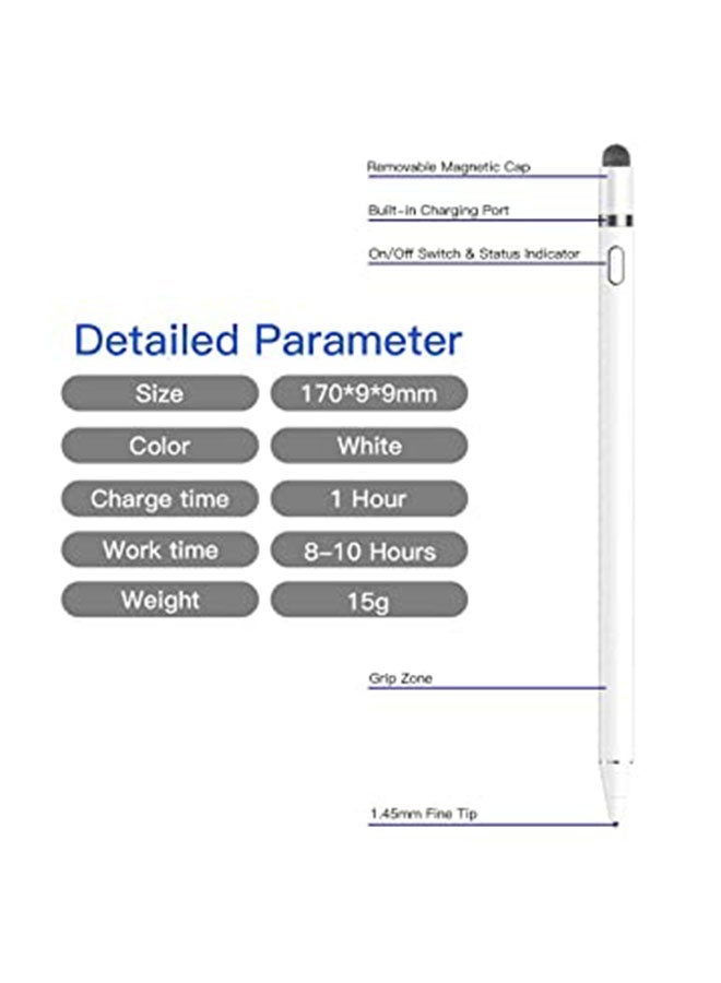 Capacitive Stylus Pen For Apple iPad Pro White - Image 5