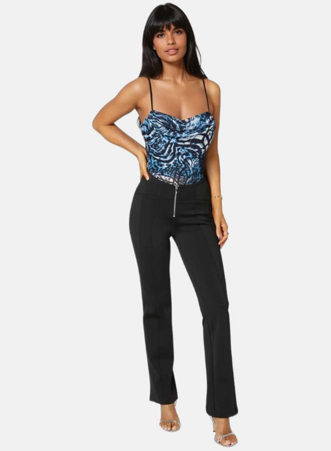 bebe High Waisted Mini Flared Pant - Image 3