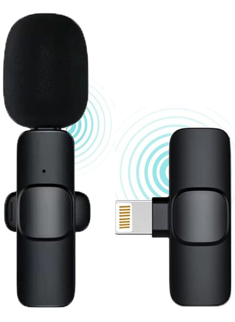Upgrade) Bentifar Wireless Lavalier Microphone for iPhone iPad Mini Mic for YouTube Facebook Live Stream TikTok Vlog Zoom Video Recording - Noise Reduction/No APP & Bluetooth Needed (Lightning)