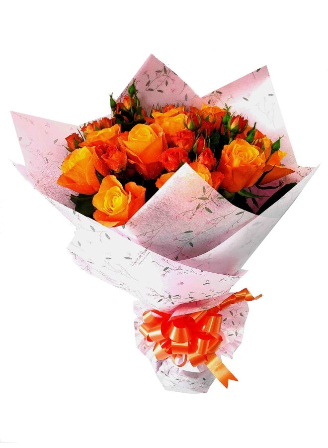 Carmel Flowers برتقال مختلط - Image 1