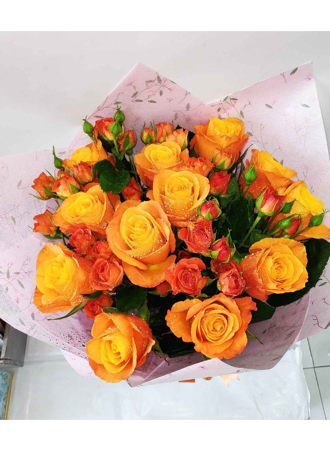 Carmel Flowers برتقال مختلط - Image 2