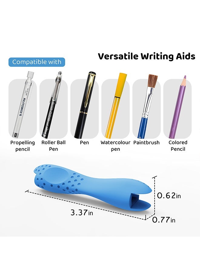 MXN 6 Pcs Pencil Kids Grips for Kids Handwriting, Grip Posture Correction Training Pen Writing Aid Tool for Kids Preschools Children Adults Students Elementary Teaching Tools - Image 2