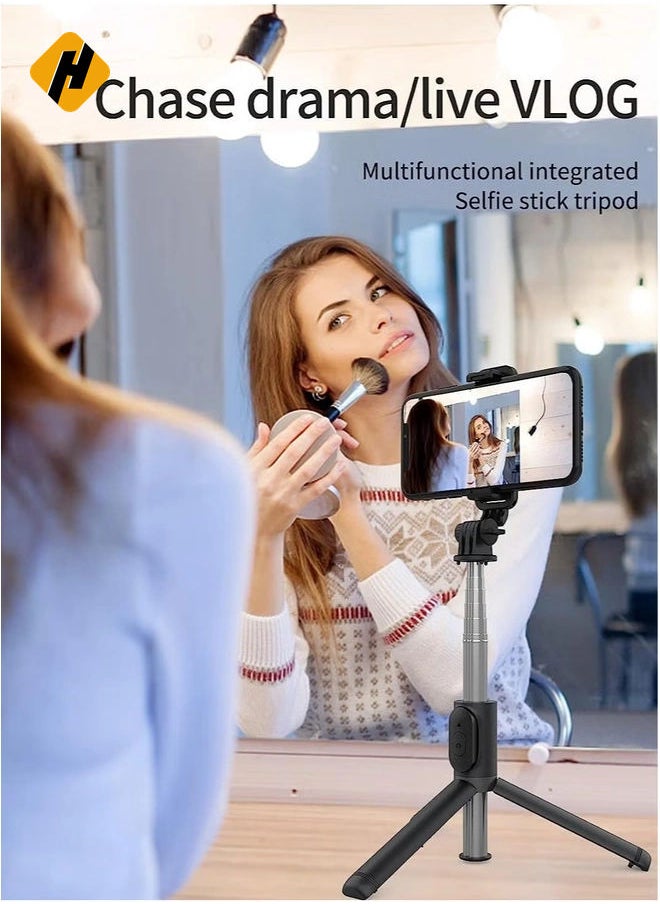 HuHa - Selfie Stick Tripod, Extendable Selfie Stick with Detachable Wireless Remote and Tripod Stand Selfie Stick for iPhone 11/12/13 Pro Max/X/XS/XR/8/8P/7/7P/6s/6 - Image 1
