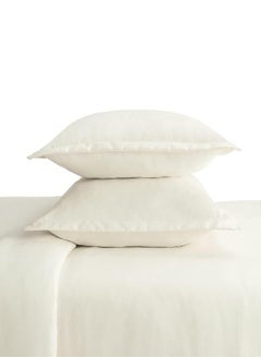 Serta SERTA Simply Clean Ultra Soft Hypoallergenic Stain Resistant 3 Piece Solid Duvet Cover Set, Ivory, Full/Queen  - Image 2