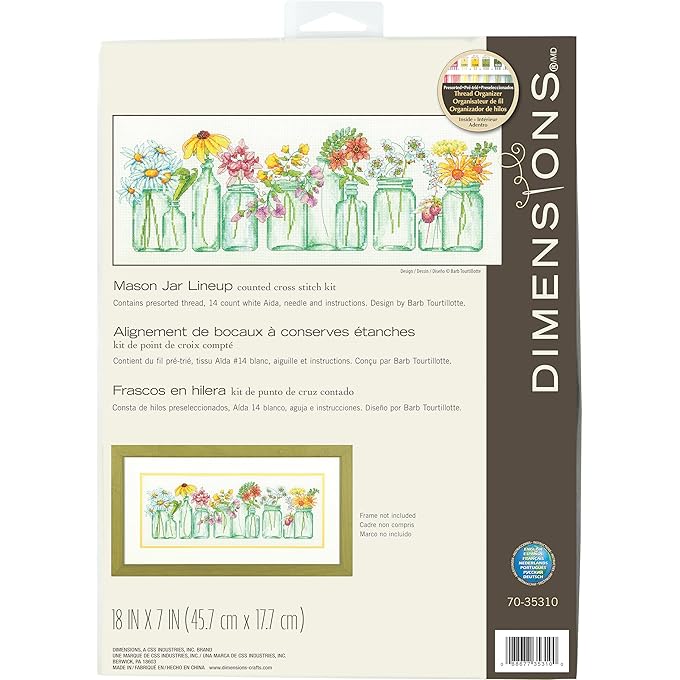 Traditional Needle Craft Mason Jar Lnup