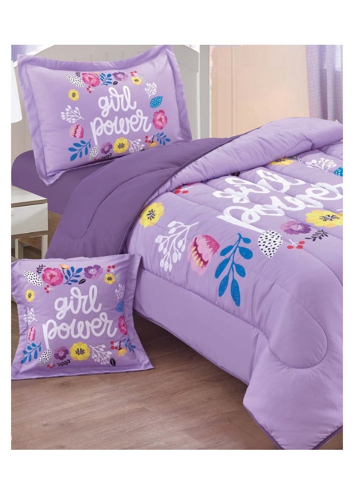 SMART HOME Luxuriously designed 4-piece children's bedding set with comfortable filling. 4-piece reversible bedding set: 170 x 230 cm quilt, fitted sheet, pillowcase, and pillowcase. High-quality, soft microfiber fabric. Ideal for children's rooms - Image 3