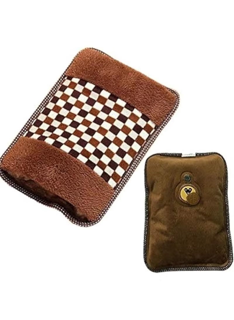 electric hand warmer bag with a velvet cover, ideal for warming - Image 1