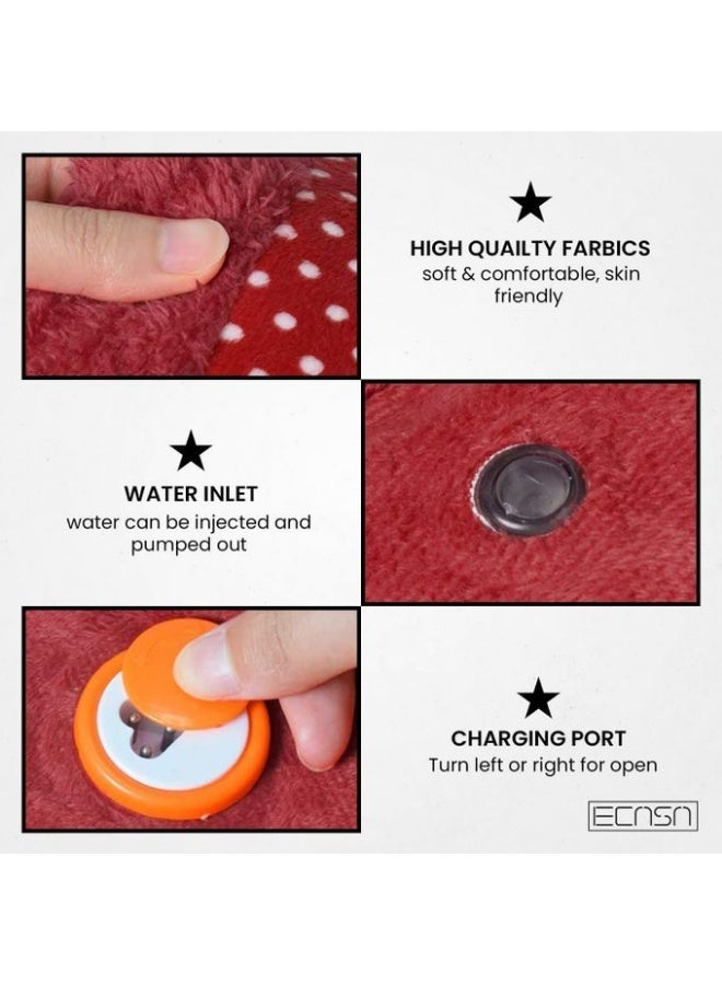 electric hand warmer bag with a velvet cover, ideal for warming - Image 3