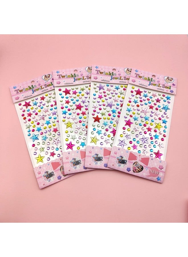 Explosions DIY Acrylic Diamond Sticker Photo Frame Decorative Sticker Accessories Material Closed Bag Water Drops Love Piece-Specifications Support Image Upload:Medium Card Colorful Star-shaped Baby's Breath 10*22.5cm - Image 1