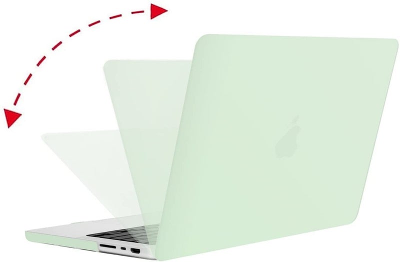MOCA Compatible with MacBook Pro 14 inch Case 2024 2023 2022 2021 M4 M3 M2 M1 Pro Max A3112 A3185 A3401 A2918 A2992 A2779 A2442, Plastic Hard Shell&Keyboard Cover (Green) - Image 3