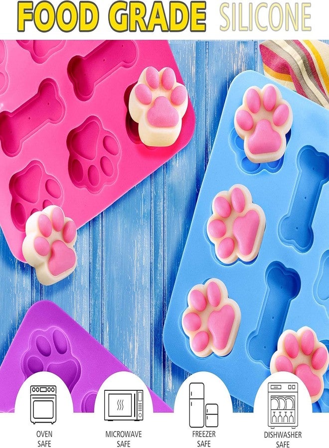 Skytail قالب سيليكون على شكل مخلب كلب وعظمة كلب من سكاي تيل، مثالي لخبز حلويات الكلاب، والشوكولاتة، والكعك، وكعك عيد ميلاد الحيوانات الأليفة، والبسكويت، والمافن، والجيلاتين، والحلوى المطاطية، والبودينغ، ومكعبات الثلج، والصابون، والراتنج، والطين. عبوة من (1) - Image 3