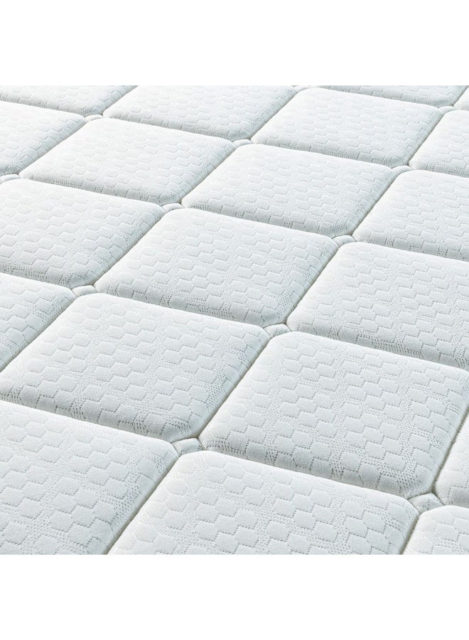 DANUBE HOME مرتبة ديف سليب 3 منطقة بجيوب النوابض مع حواف مصنوعة من الرغوة | شعور متوسط الصلابة | مرتبة كينغ | توازن العمود الفقري لتخفيف الضغط | W180xL200 سم | سمك 26 سم - أبيض - Image 3