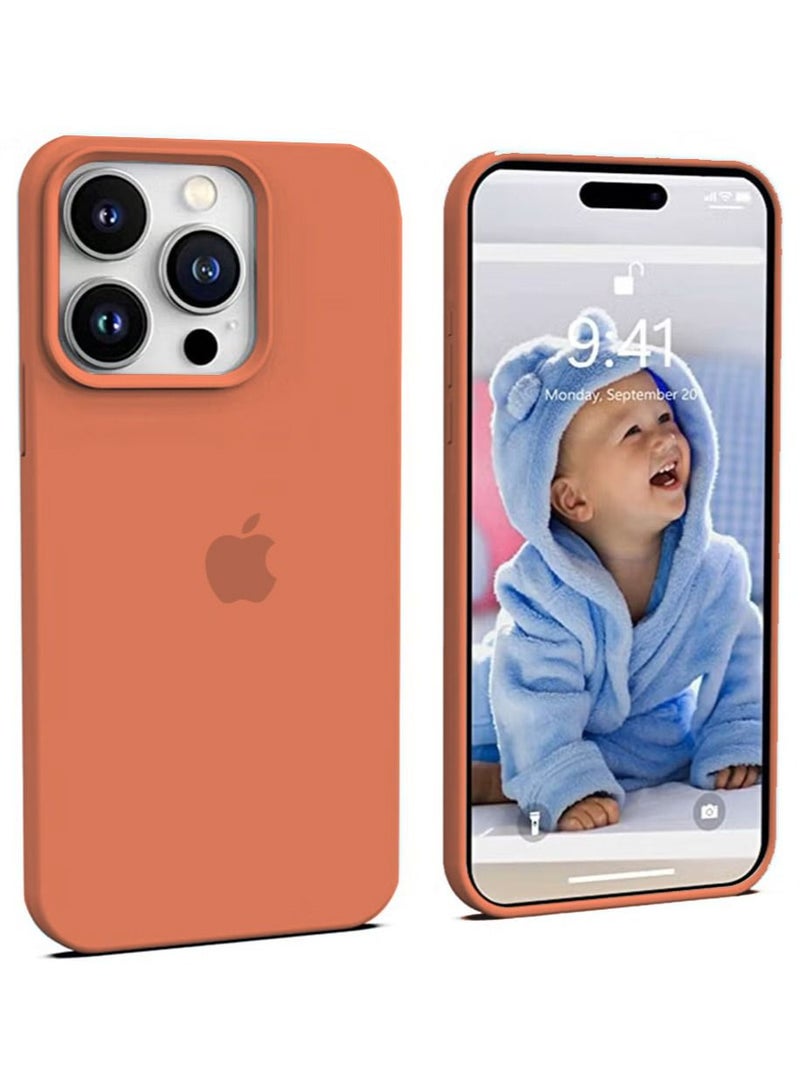 iPhone 15 Pro Mobile Case Cover with Soft Liquid Silicone Protection Anti-Scratch Shockproof Accessories Slim Protective Back Cover with Comfortable Hold Touch Feeling and Anti-fingerprint - Image 1