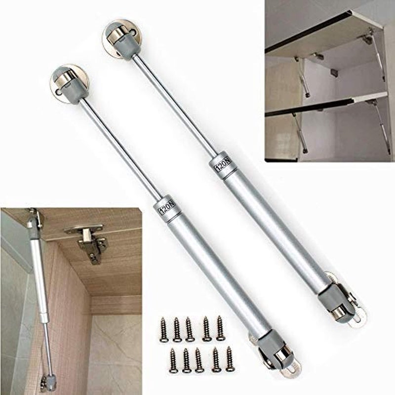 WANLIAN Gas Spring Gas Strut Gas Shocks Soft Close Hinges Toy Box Hinges Lift Supports Lid Support Kitchen Cabinet Hinges Hydraulic Support Door Cabinet Hinge Spring Pressure120N26lb12KG2 Pack - Image 2