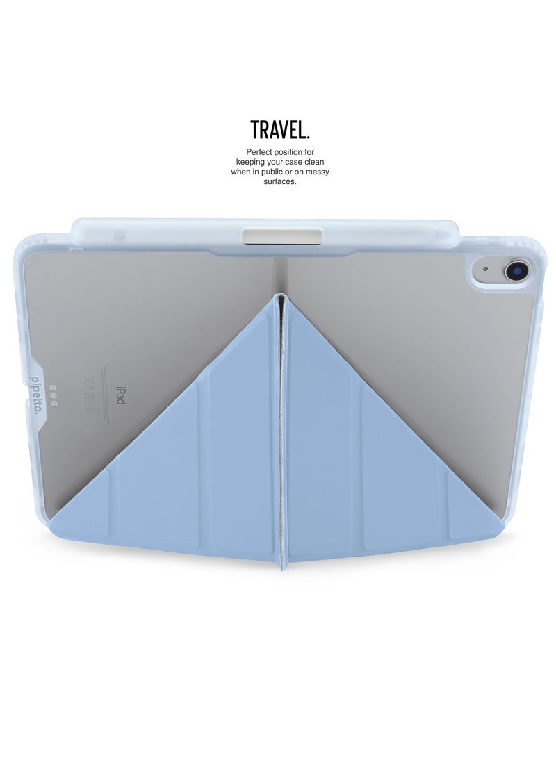 Pipetto Origami No3 Pencil Case for Apple iPad AIR 11 inch case (2024) M2 iPad Air 10.9 inch (2022/2020) 6th / 5th / 4th Generation Smart Cover with 5 in 1 Stand - Light Blue - Image 5