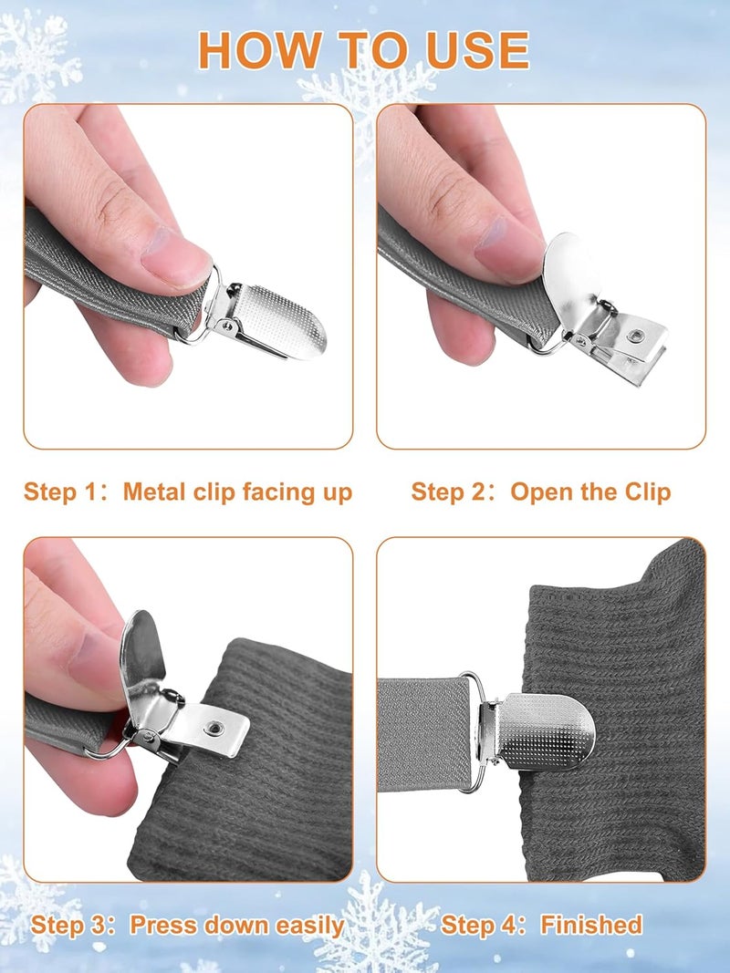 Resinta 2 Pack Mitten Clips Adjustable Kids Gloves Mitten Clips, 24-48 Inches - Image 5