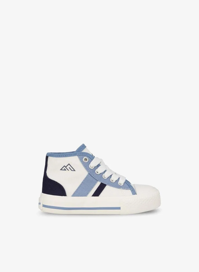 Boys Colourblock Lace-Up Ankle Sneakers