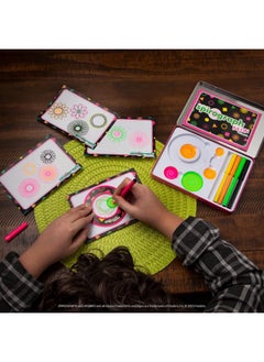 Spirograph Spirograph Neon Collectors Tin - Arts and Crafts, Kids Toys, Art Supplies, Craft Supplies, Drawing Kit, Spiral Art, Classic Gear Design Kit, Pens, Design Sheet Included, Ages 8+  - Image 5