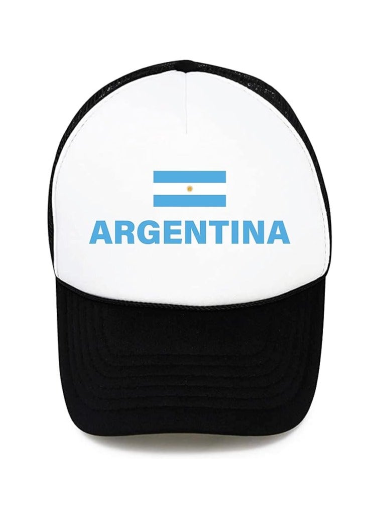 قبعة رياضية الأرجنتين مع قفل بلاستيكي قابل للتعديل للرجال والنساء - Image 1