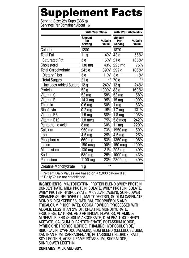 Dymatize Super Mass Gainer High Protein And Carb Blend Dietary Supplement, Rich Chocolate, 12Lb - Image 2