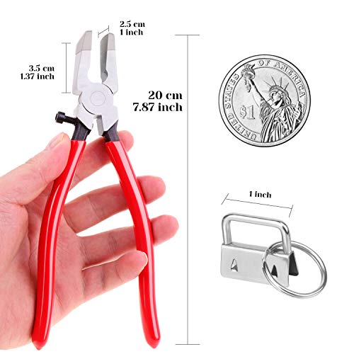 shynek KeyFob Hardware Set, Shynek 40pcs Key Fob Hardware 1 Inch with Key Fob Pliers for Wristlet Keychain, Key Lanyard and Key Chain Making Hardware Supplies - Image 4