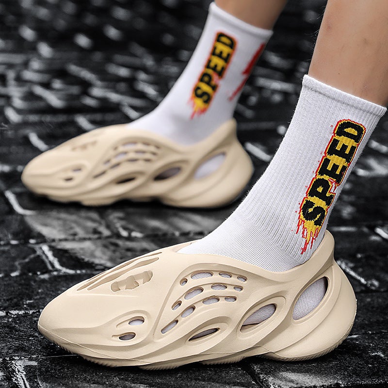 Wish Stand-Alone Coconut Hole Shoes Men'S Shoes 2025 Summer Breathable Sandals Beach Shoes - Image 3