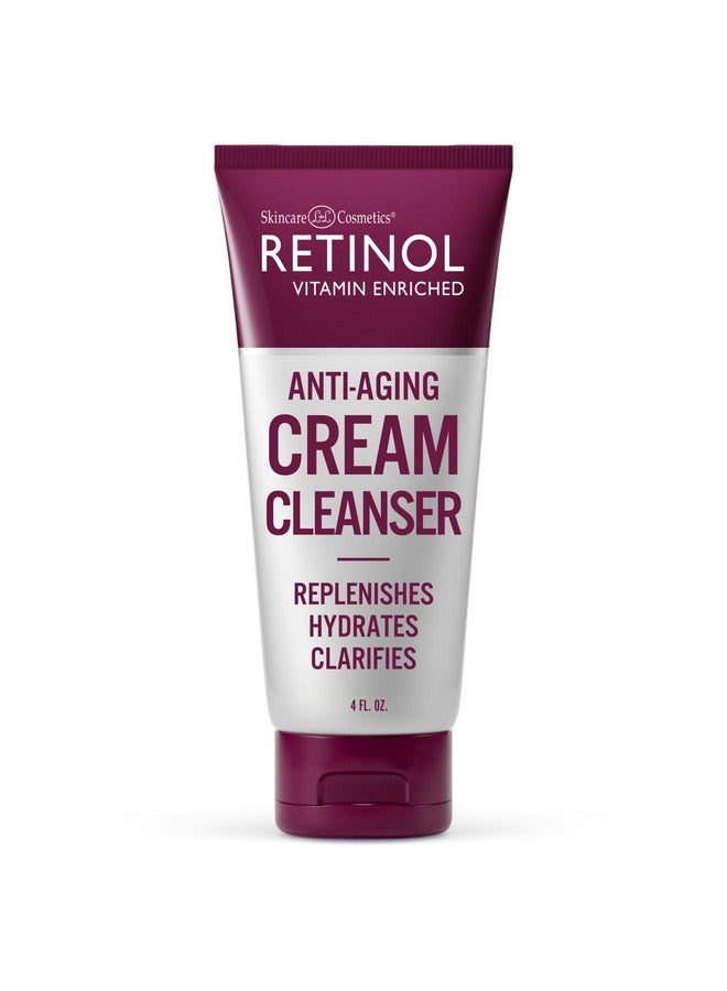Retinol Anti-Aging Cream Cleanser - Daily Deep Cleansing Facial Wash Exfoliates to Improve Skin’s Texture & Moisturizes for Cleaner, Softer Face - Renewing Vitamin A Minimizes Fine Lines & Wrinkles - Image 1