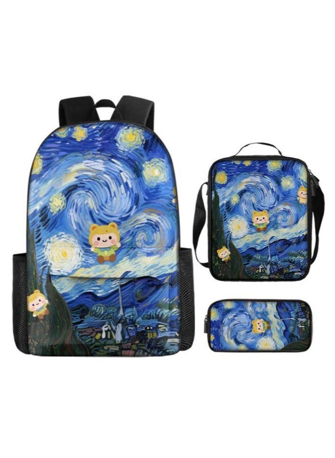 New universal cartoon new three-piece schoolbag (students, children) - 641  - Image 1