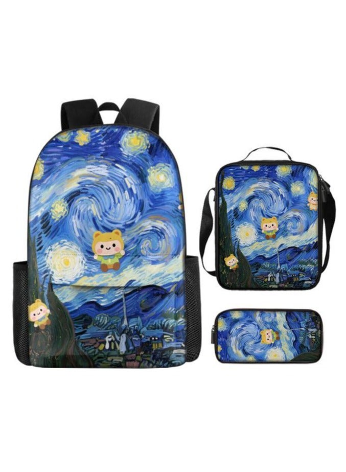New universal cartoon new three-piece schoolbag (students, children) - 641  - Image 2