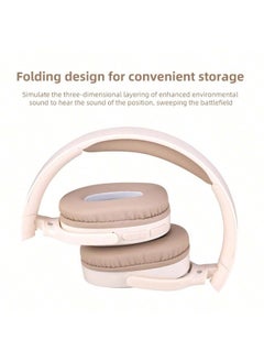 ShebSheb Wireless On Ear Headphones,Foldable Bluetooth Wireless Headset Over Ear with Noise Cancelling Microphone  - Image 3