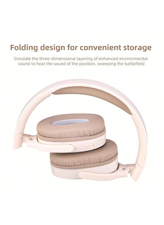 ShebSheb - Wireless On Ear Headphones,Foldable Bluetooth Wireless Headset Over Ear with Noise Cancelling Microphone - Image 1