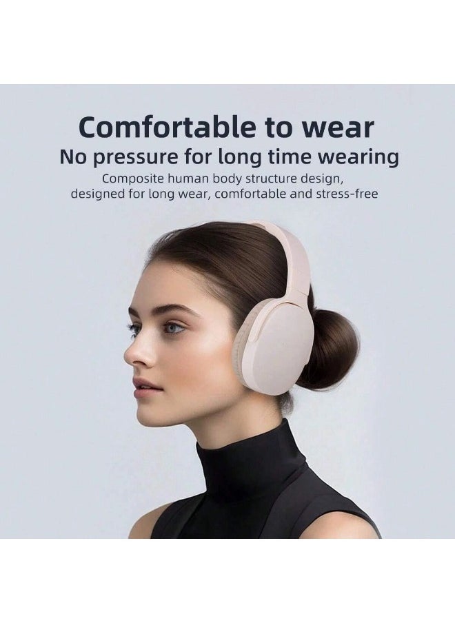 ShebSheb - Wireless On Ear Headphones,Foldable Bluetooth Wireless Headset Over Ear with Noise Cancelling Microphone - Image 1